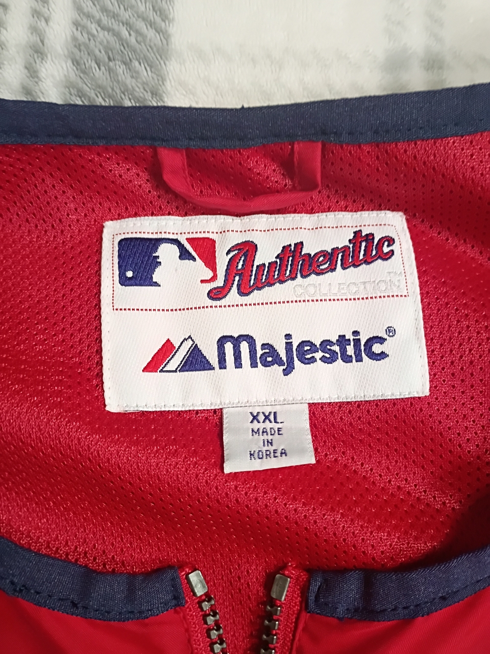 Los Angeles Angels Pullover Jacket Mens XXL Red 1/4 Zip MLB Baseball Majestic - Picture 6 of 16